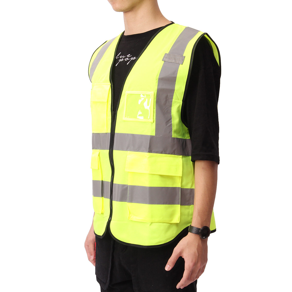  Цвет Vis Vest Рабочая одежда Одежда Безопасность Светоотражающий жилет Защитный жилет Светоотражающий