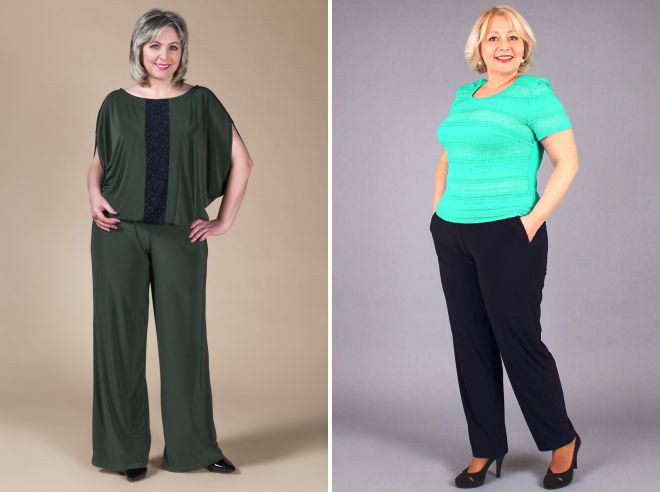 летние брюки для полных женщин старше 50 лет